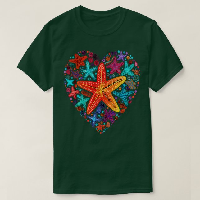 Starfish Valentinstag T-Shirt (Design vorne)