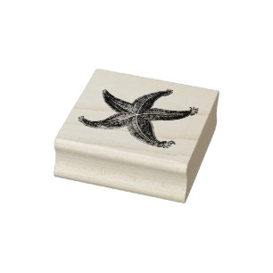 Starfish Vintage Meeressterne Gummistempel