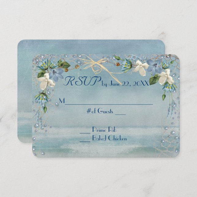 Starfish Wedding RSVP (Vorne/Hinten)