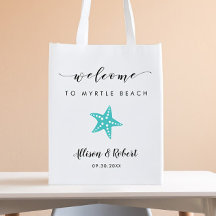 Starfish Wedding Welcome Bag for Beach Destination