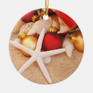 Starfish-Weihnachtsverzierung Keramikornament