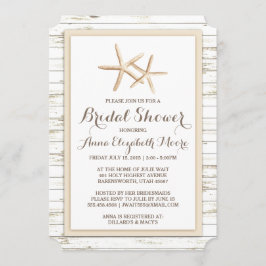 Starfish Whitewusch Wood Beach Brautparty Einladung