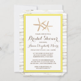 Starfish Whitewusch Wood Beach Brautparty Einladung