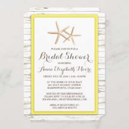 Starfish Whitewusch Wood Beach Brautparty Einladung