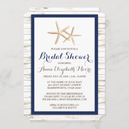 Starfish Whitewusch Wood Beach Brautparty Einladung