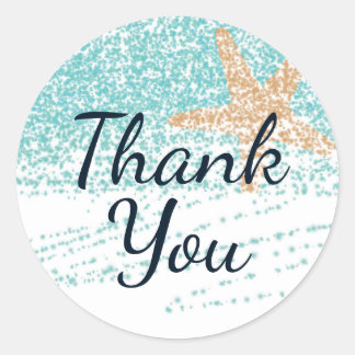 Starfish zum Thema Strand Danke Stickers