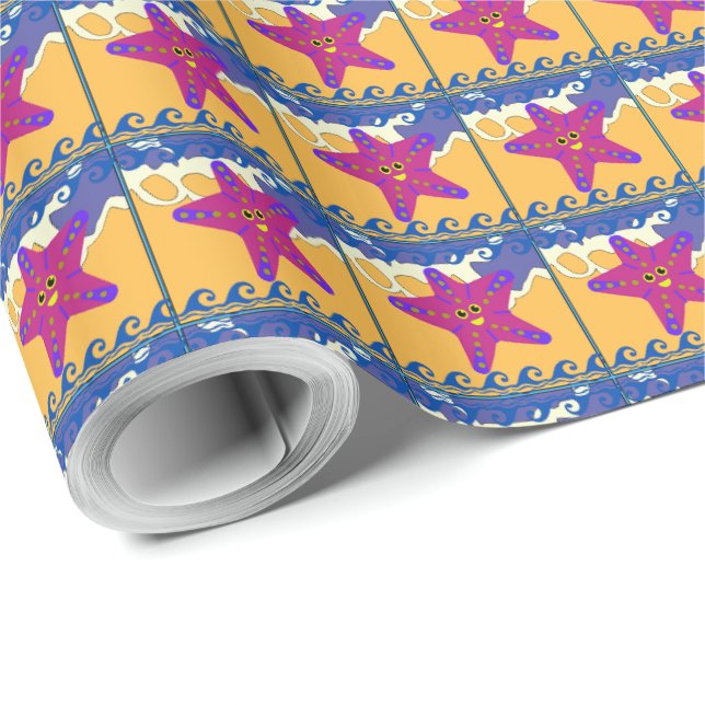 Starfish zur Aufhellung Geschenkpapier (Rolleneckpunkt)