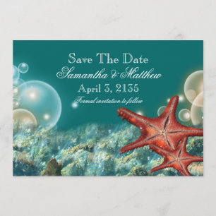 Starfishstrandhochzeit "SAVE THE DATE " Save The Date