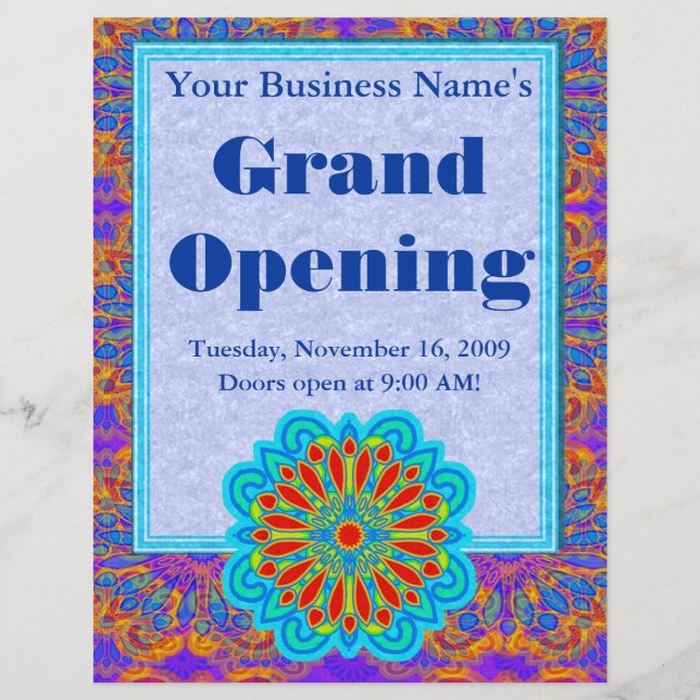 Starflower Custom Flyers Flyer (Vorne)