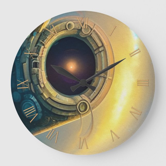 Stargate am Himmel Große Wanduhr (Vorderseite)