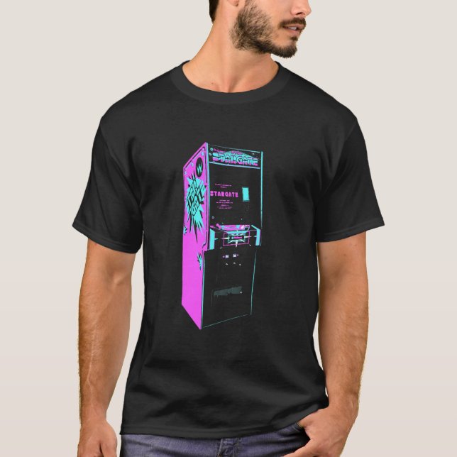 Stargate - Retro-Arcade-Spiel T-Shirt (Vorderseite)