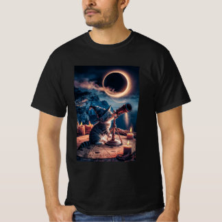 Stargazer Cat: Kosmischer Dreamer-T - Shirt