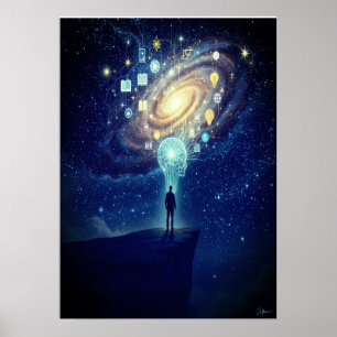 Stargazer Cosmic Poster - Ihr Weltraum vergrößern