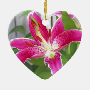Stargazer-Lilie Keramik Ornament