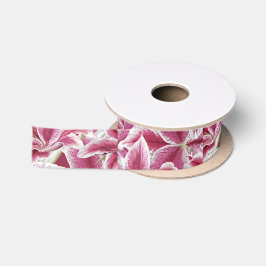Stargazer-Lilien Satinband