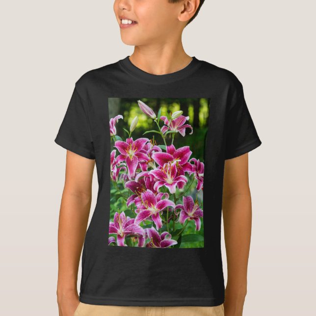 Stargazer-Lilien T-Shirt (Vorderseite)
