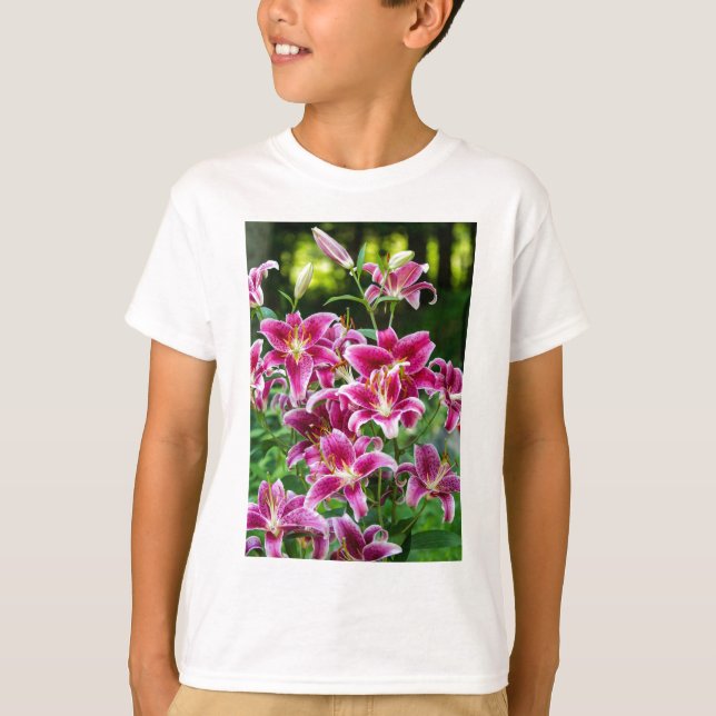 Stargazer-Lilien T-Shirt (Vorderseite)