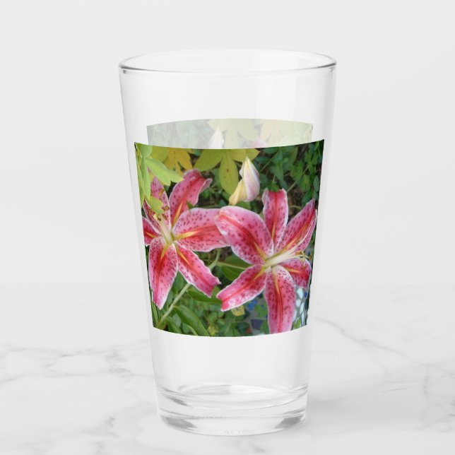 Stargazer Lilies Garden Glas (Vorderseite)