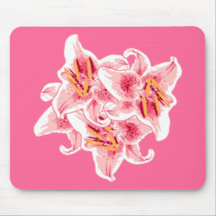 Stargazer Lilies Mousepad