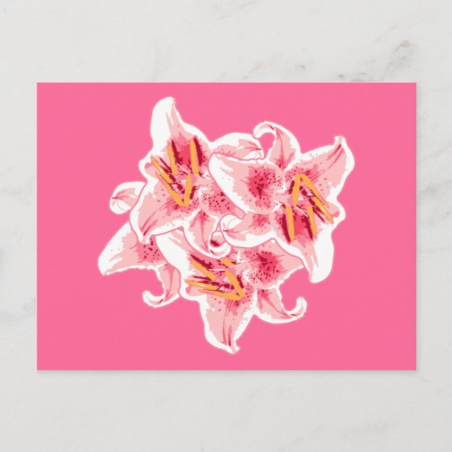 Stargazer Lilies Postkarte (Vorderseite)