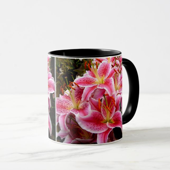 "Stargazer" Lilies Tasse (VorderseiteRechts)