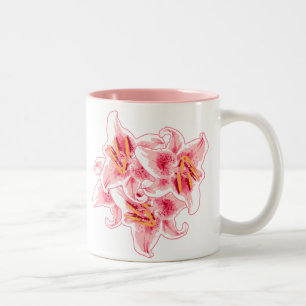 Stargazer Lilies Zweifarbige Tasse