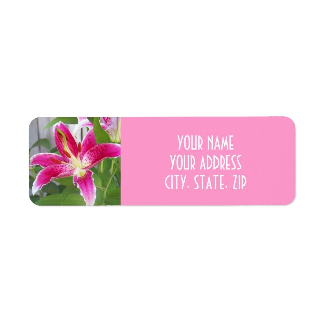 STARGAZER-LILY-ADRESSE-ETIKETT (Vorne)
