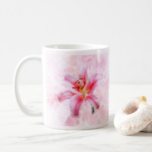 Stargazer Lily Blume Aquarell - wb 01 Kaffeetasse