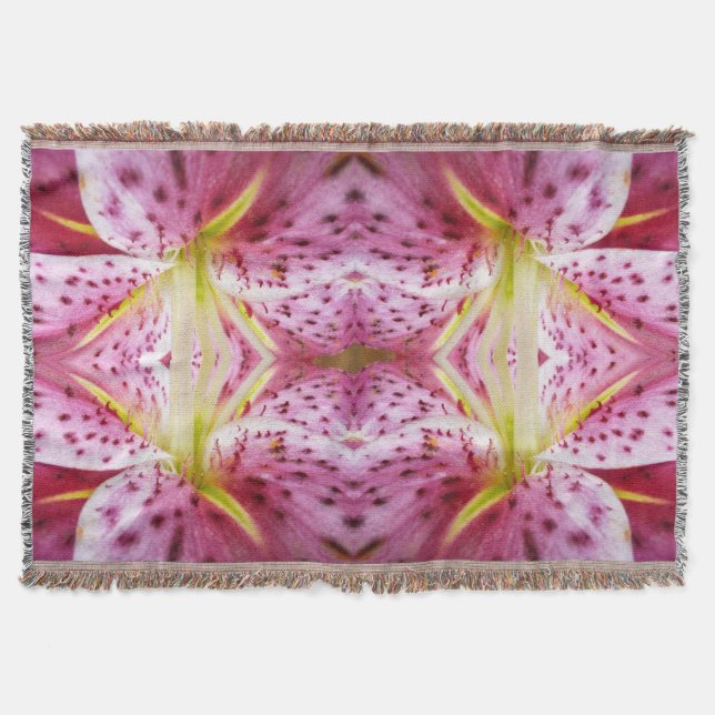 Stargazer Lily Bright Magenta Decke (Vorderseite)
