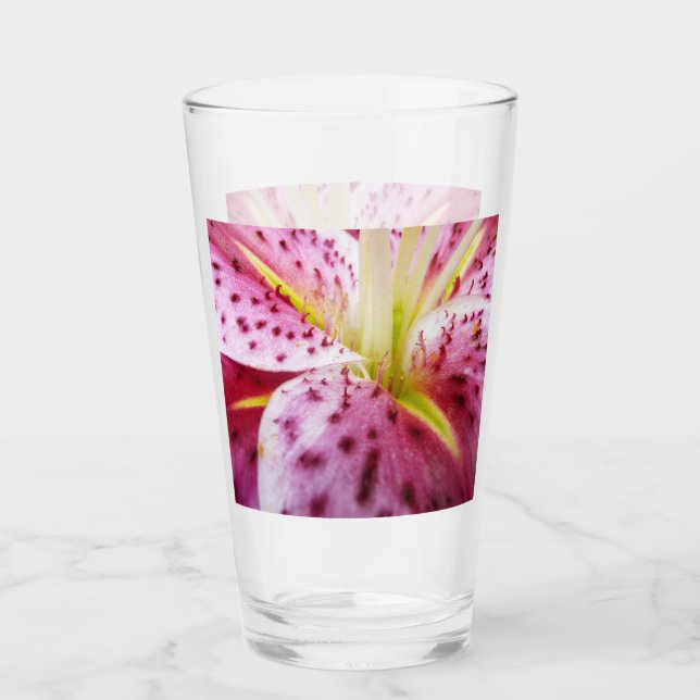 Stargazer Lily Bright Magenta Glas (Vorderseite)