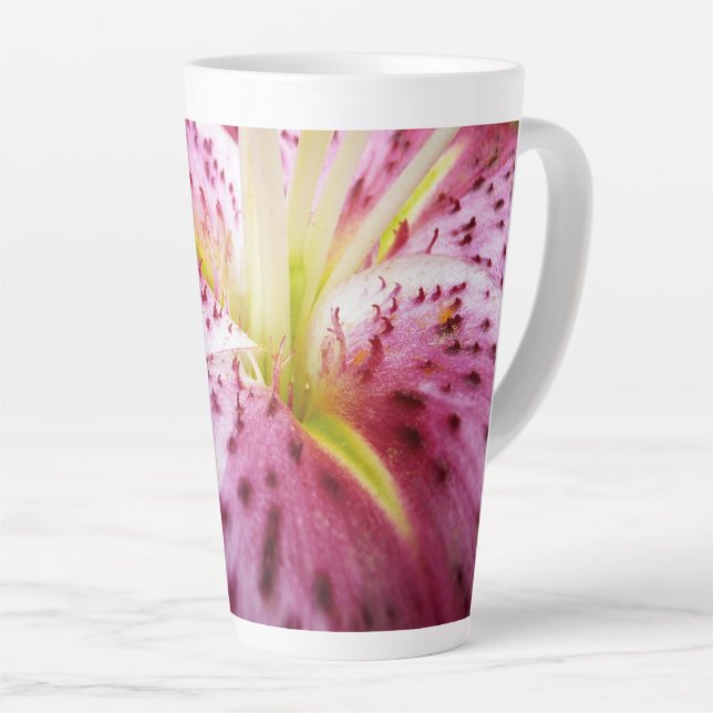 Stargazer Lily Bright Magenta Milchtasse (Rechte Ecke)