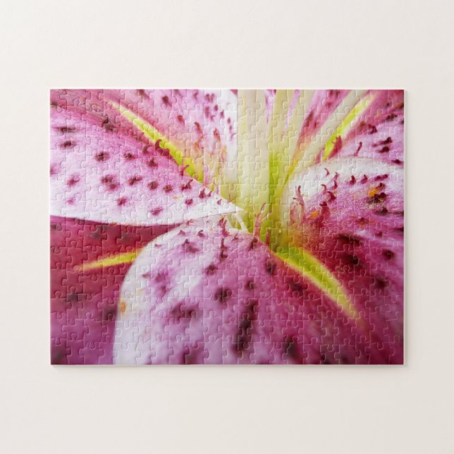 Stargazer Lily Bright Magenta Puzzle (Horizontal)