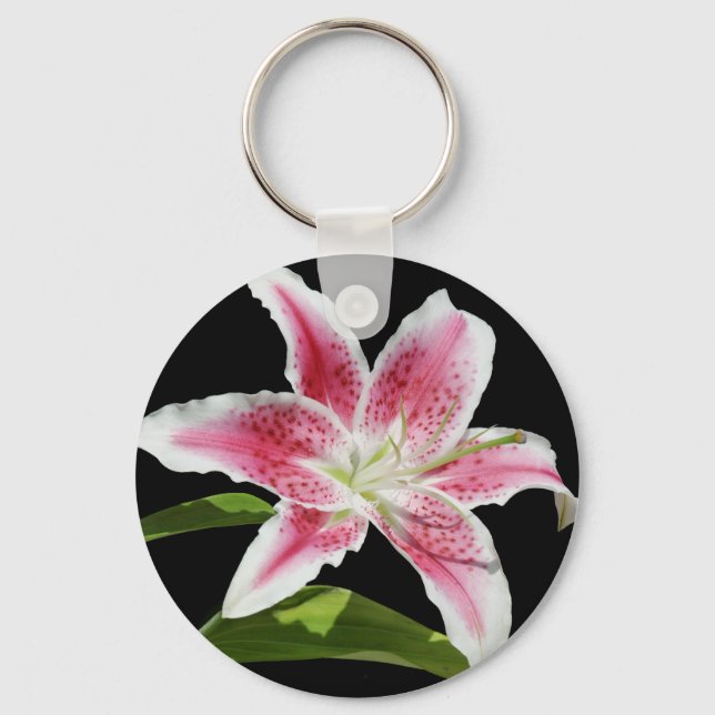 Stargazer Lily Schlüsselanhänger (Vorderseite)