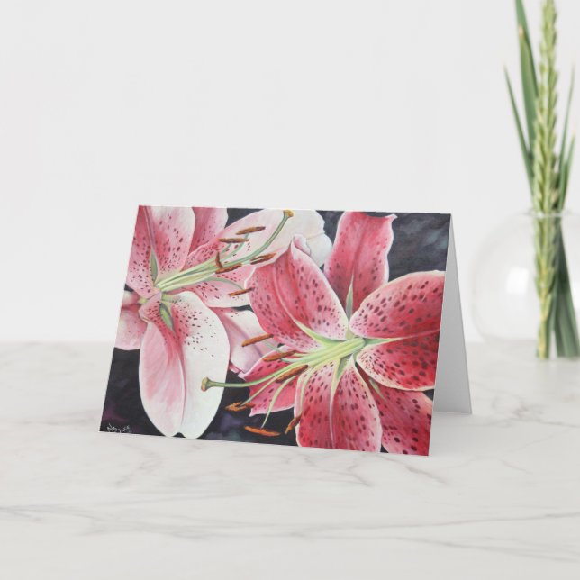 Stargazers in der Liebe Karte (Vorderseite)