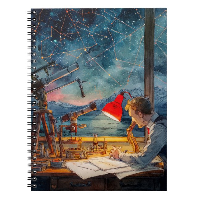 Stargazing Dreamer Colorful Constellation Notebook Notizblock (Vorderseite)