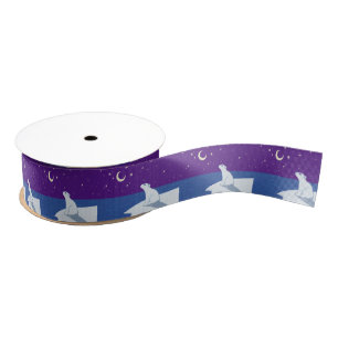 Stargazing Eisbär-CUB-Kunst Ripsband
