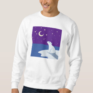 Stargazing Eisbär-CUB-Kunst Sweatshirt