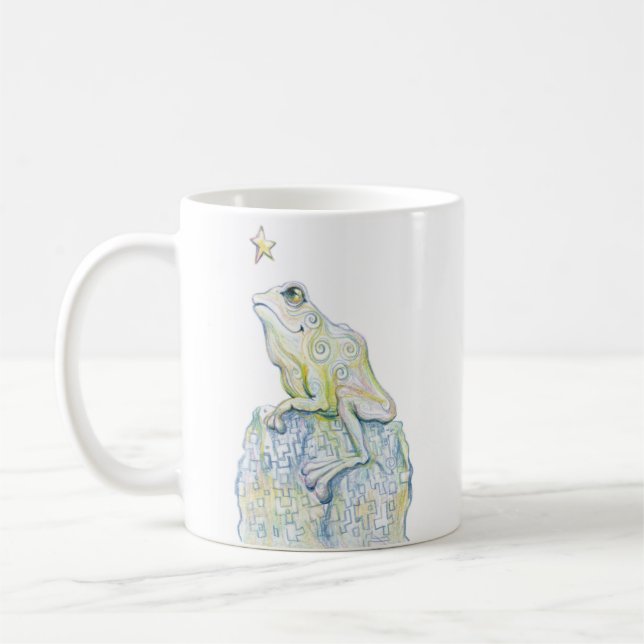 Stargazing Frosch Kaffeetasse (Links)