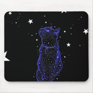 Stargazing Katze Mousepad