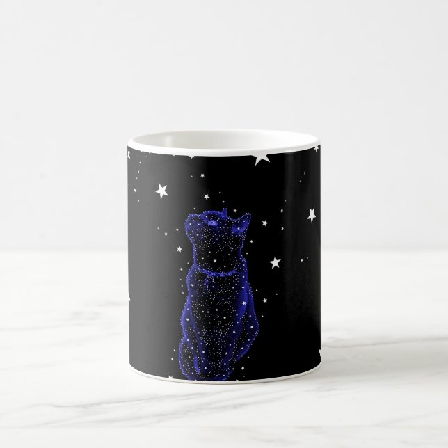 Stargazing Katzen-Tasse Kaffeetasse (Mittel)