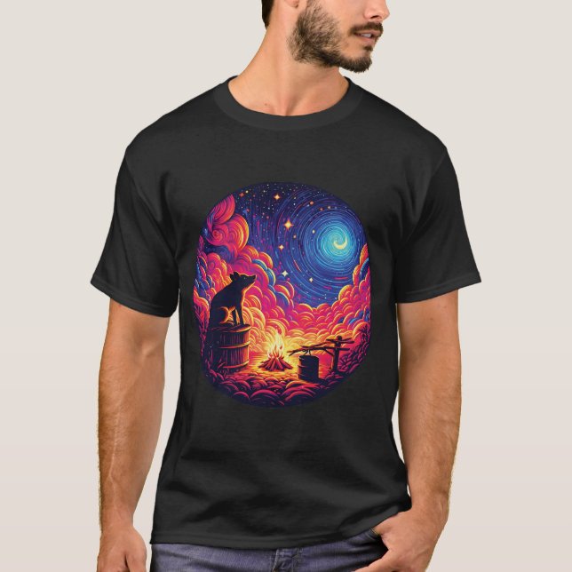 Stargazing Piggy T-Shirt (Vorderseite)