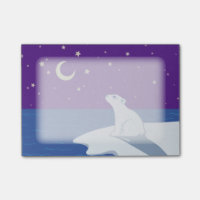 Stargazing Polar Bear Cub Art