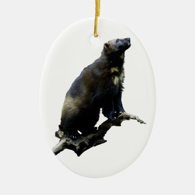 Stargazing Wolverine Keramikornament (Vorne)