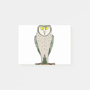 Staring Owl Post-it Klebezettel
