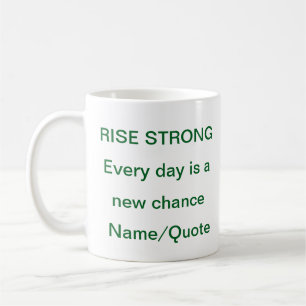 Stark Aufstehen Motivationsbecher - Ermutigungszit Kaffeetasse