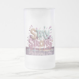 stark bleibe mattglas bierglas