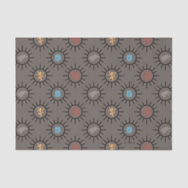 Stark, Lannister, Targaryen, NachtkönigPattern Seidenpapier (Vorderseite)