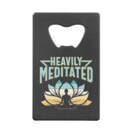 stark meditiert - Yoga Geldbeutel Flaschenöffner