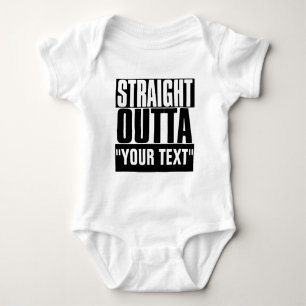STARK OUTTA "YOUR TEXT" CUSTOM BABY STRAMPLER