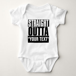 STARK OUTTA "YOUR TEXT" CUSTOM BABY STRAMPLER